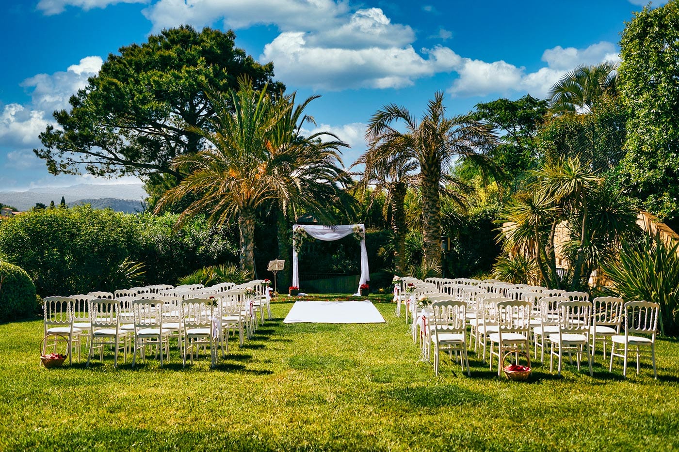 Le parc de la maison d’hôtes